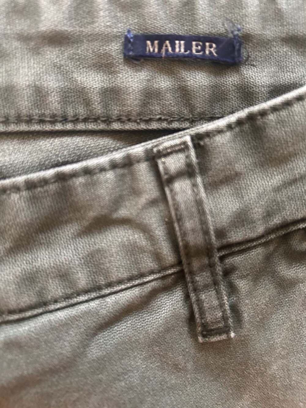 Scotch & Soda Amsterdams Blauw Mailer Olive Green Chino Pants W:34 L:32 - Picture 3 of 9